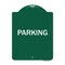 Signmission Designer Series Sign-Parking, Green & White Aluminum Architectural Sign, 18" x 24", GW-1824-23478 A-DES-GW-1824-23478 - alternate 1